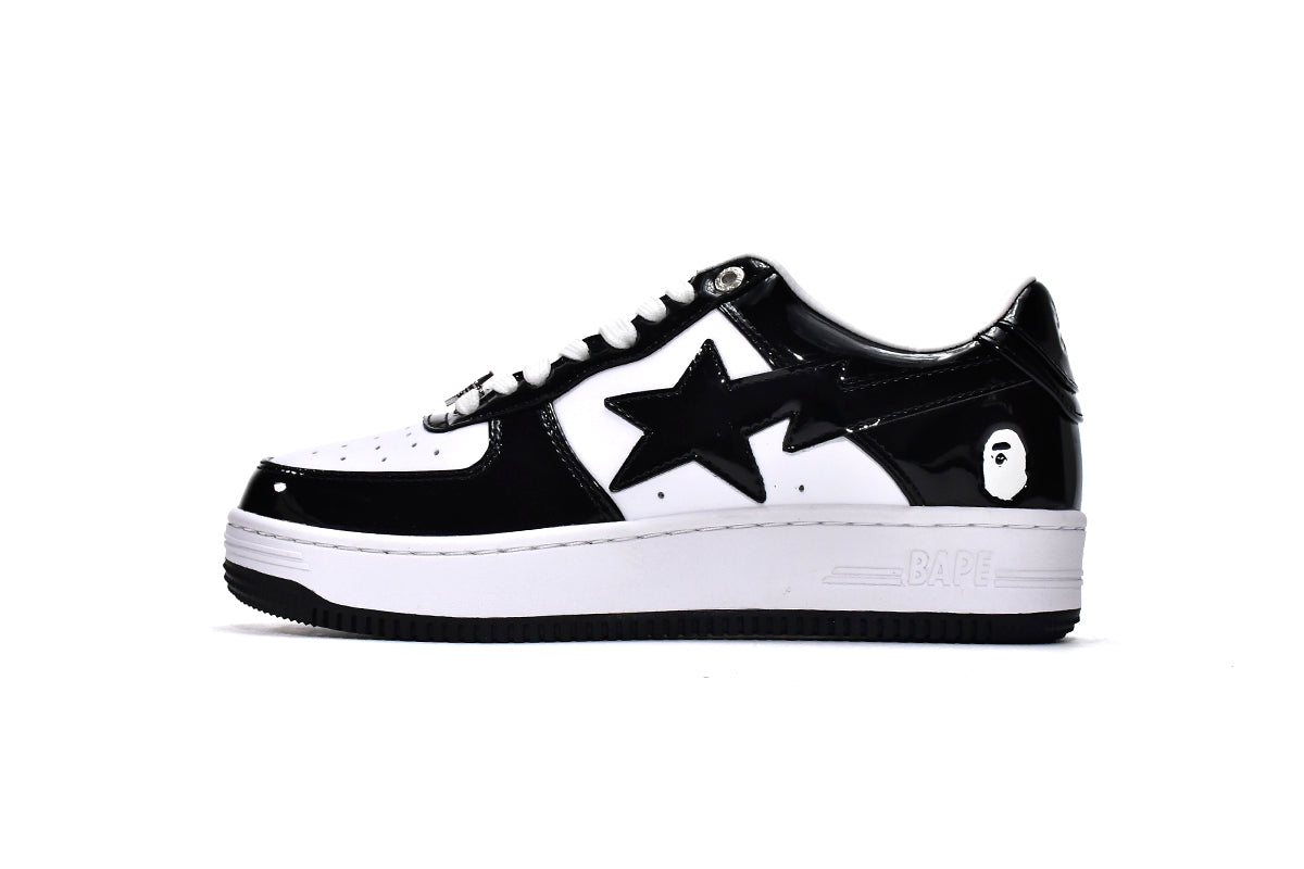 Bape Sk8 Sta Low Black White Reps Sneaker 1G70-109-0001