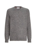 Brunello Cucinelli virgin wool, silk and cashmere chiné sweater