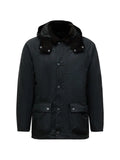 Barbour hooded corduroy-collar jacket