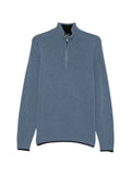 AROVESCIO ribbed-knit zip-fastening sweater