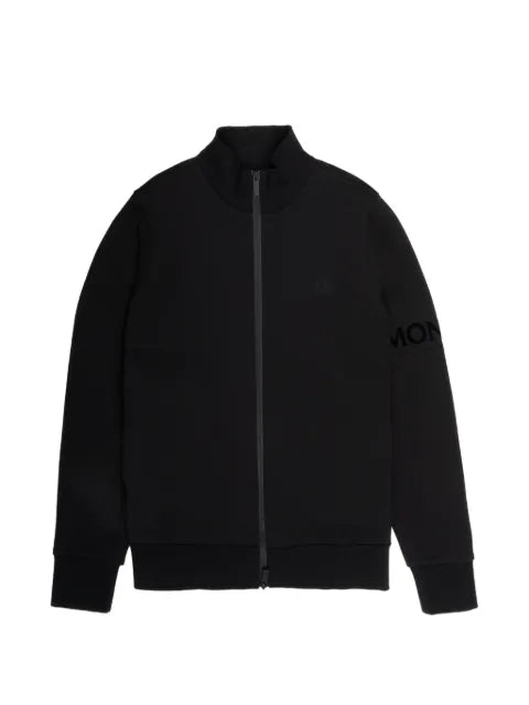 Moncler logo-patch zip-up cardigan