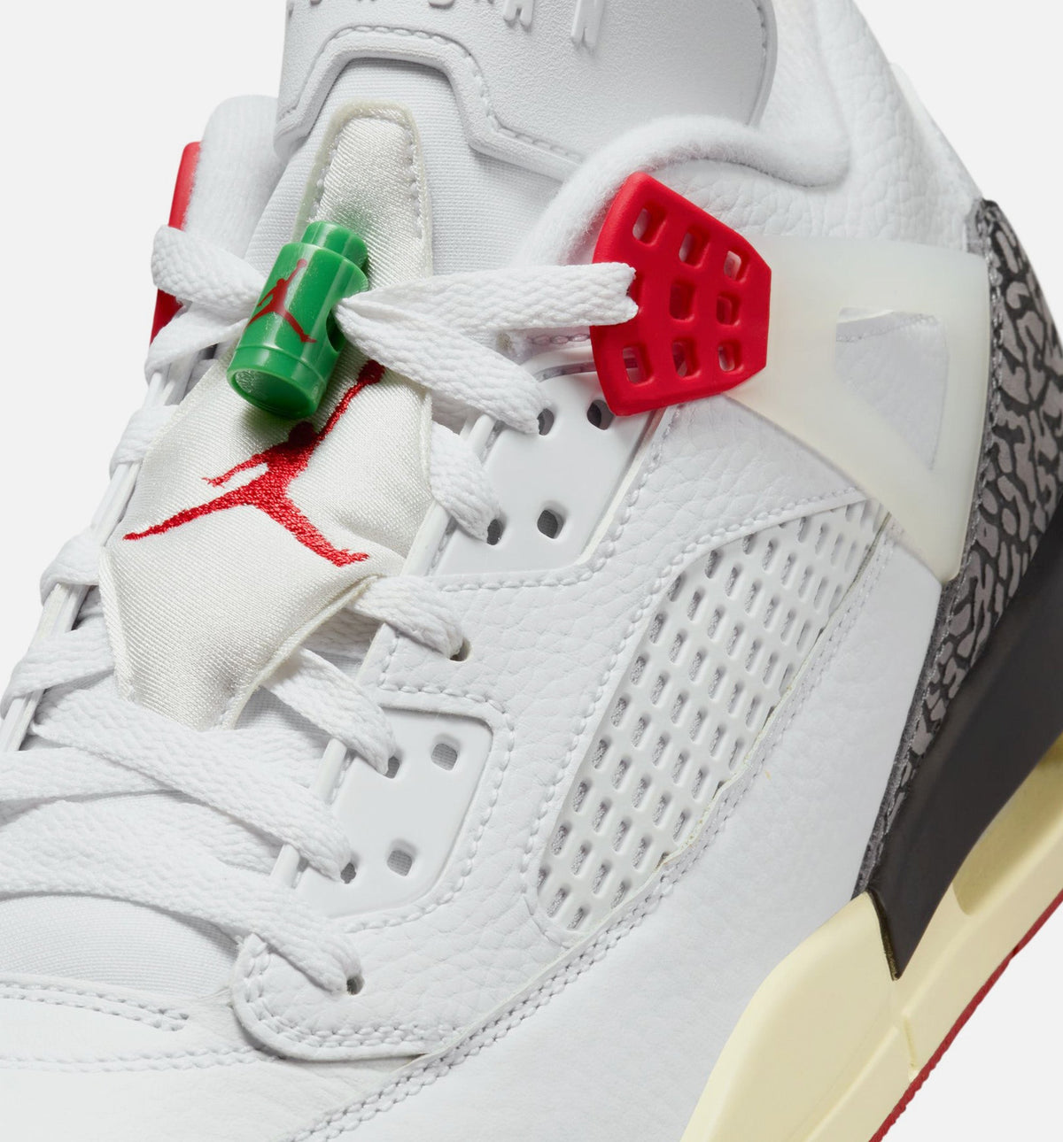 Spizike Low Men's Lifestyle Shoes - White / Black / Sail / Varsity Red