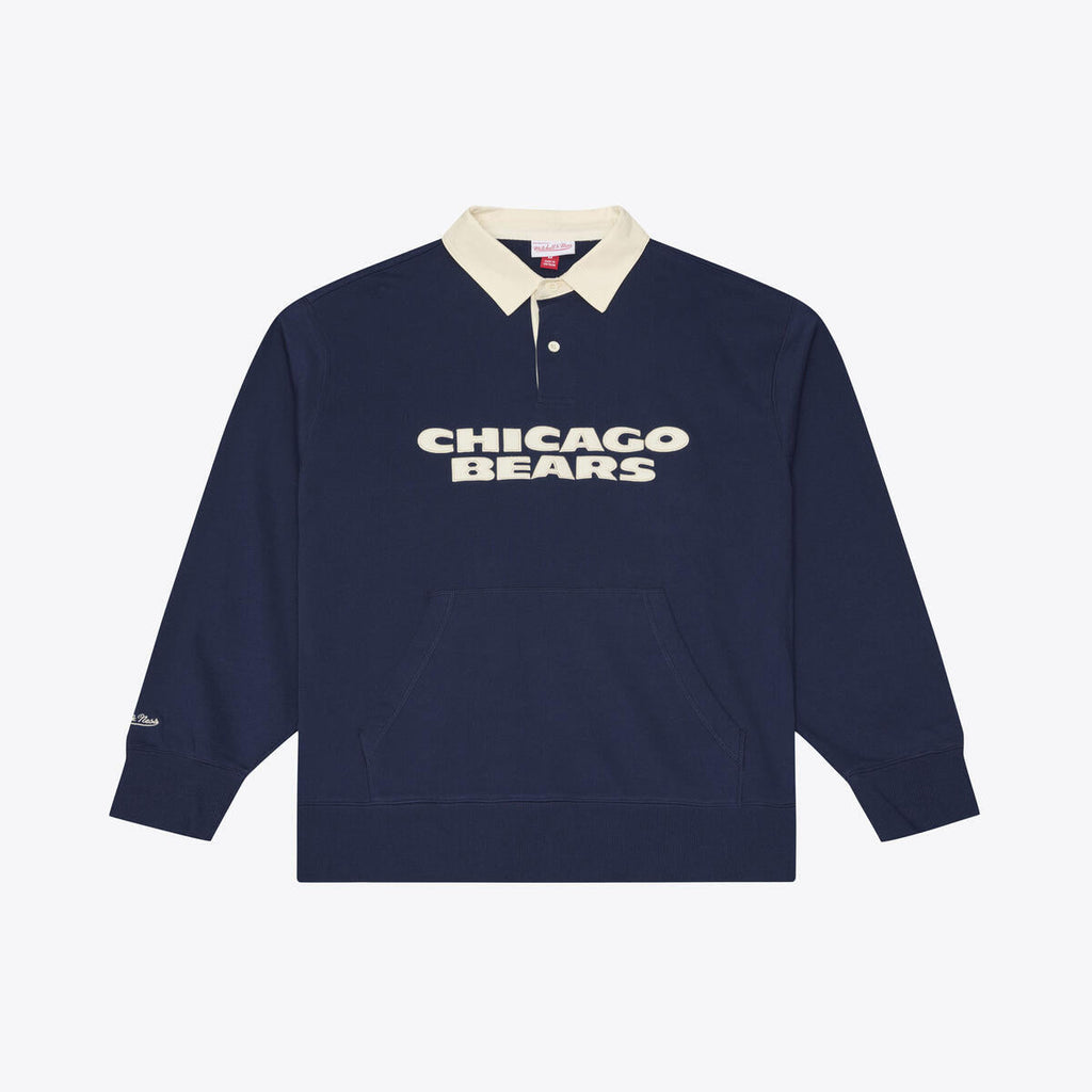 M&N NFL Chicago Bears Retro Roots French Terry Fleece Polo