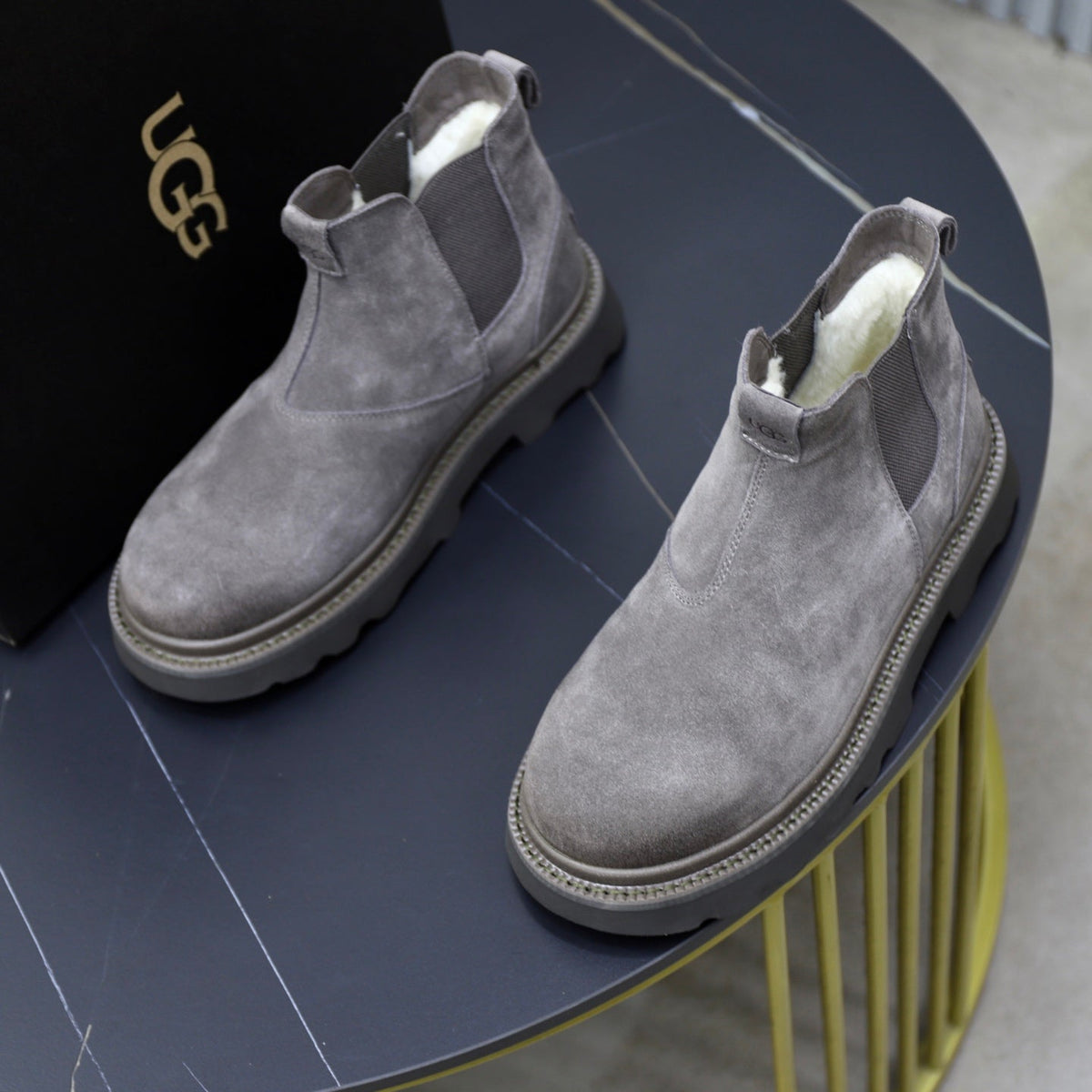UGG Gray Suede Chelsea Casual Shoes