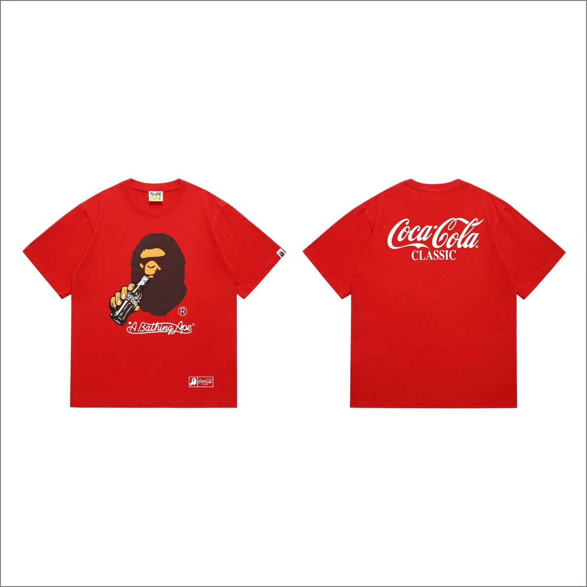 BAPE Coca-Cola Classic Ape Bottle Graphic T-Shirt