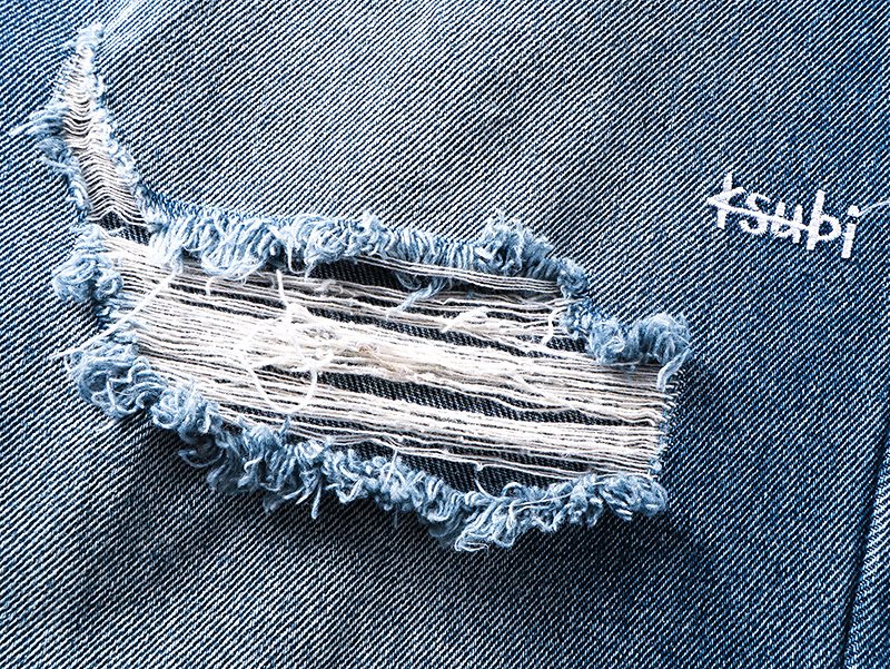 Ksubi Distressed Cross Embroidery Straight-Leg Jeans