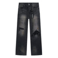 Purple Brand Black Washed Distressed Jeans