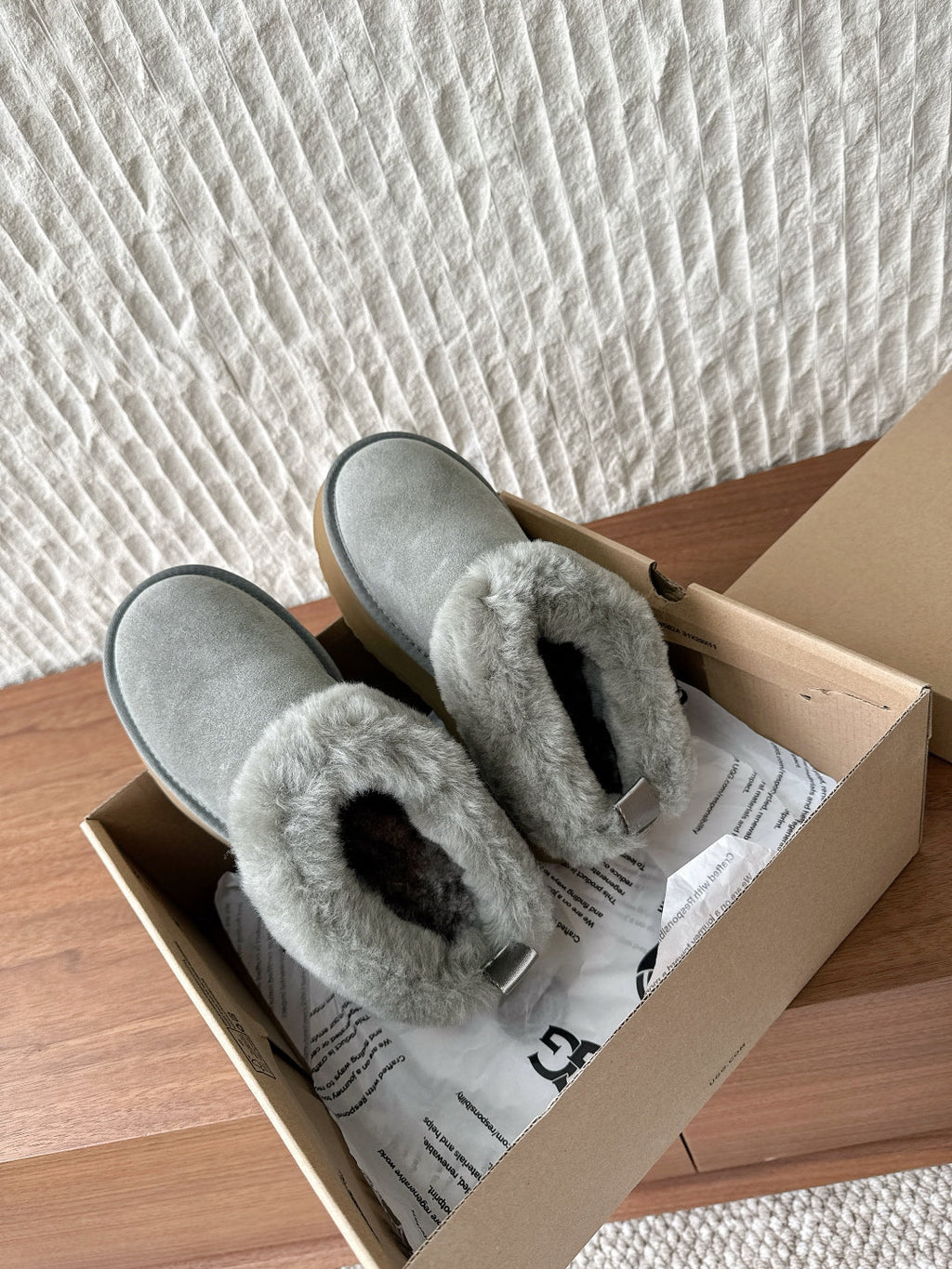 UGG Sheepskin Fur-Lined Slippers – Autumn/Winter Collection