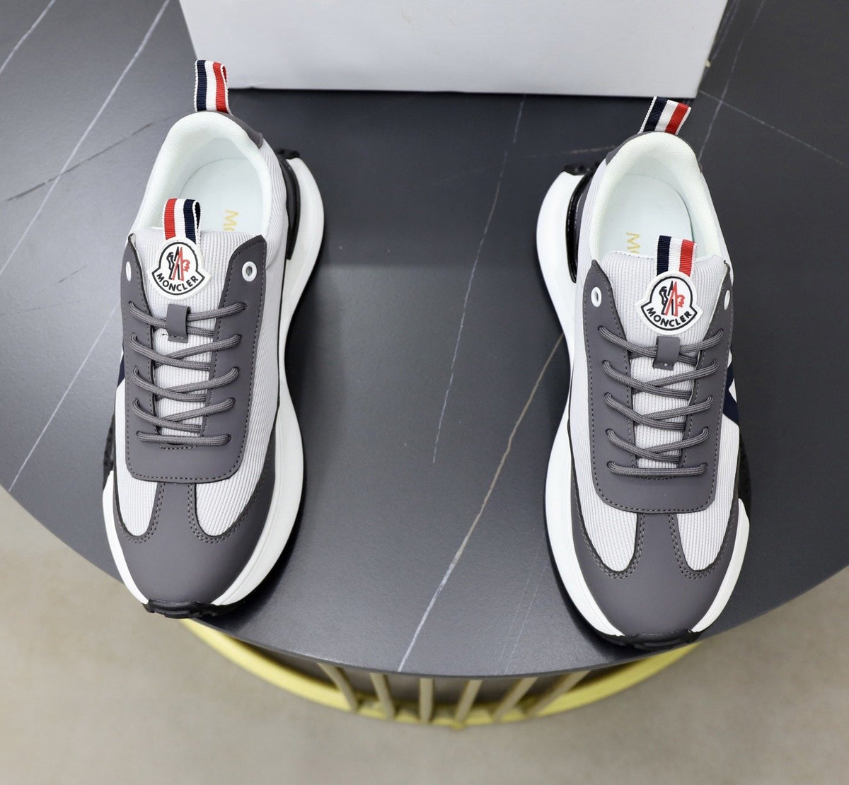 Moncler Men's Contrast Sole Low-Top Sneakers